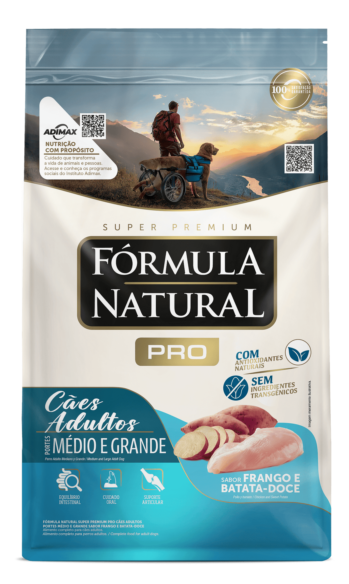 Fórmula Natural PRO Cães Adultos Médio e Grande 15kg