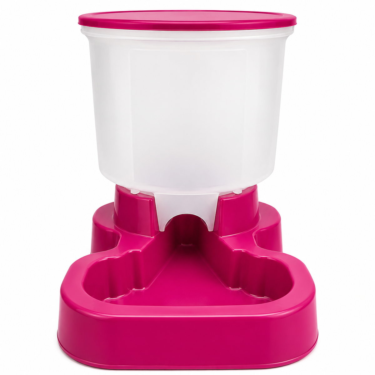 Comedouro Automático Galão 5kg — Rosa