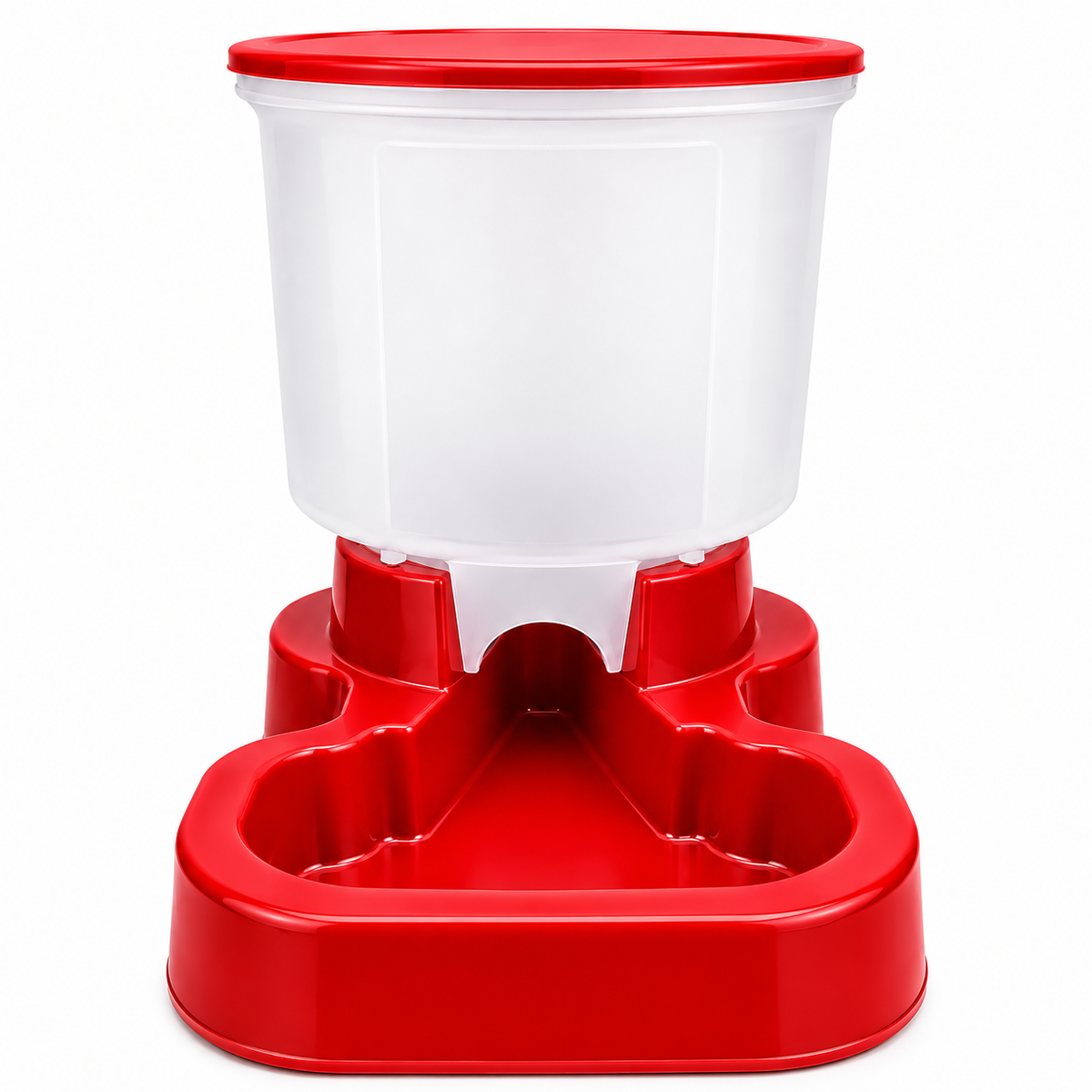 Comedouro Automático Galão 5kg — Vermelho