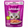 Whiskas Sachê — Gatos Adultos Sabor Salmão ao Molho 85g