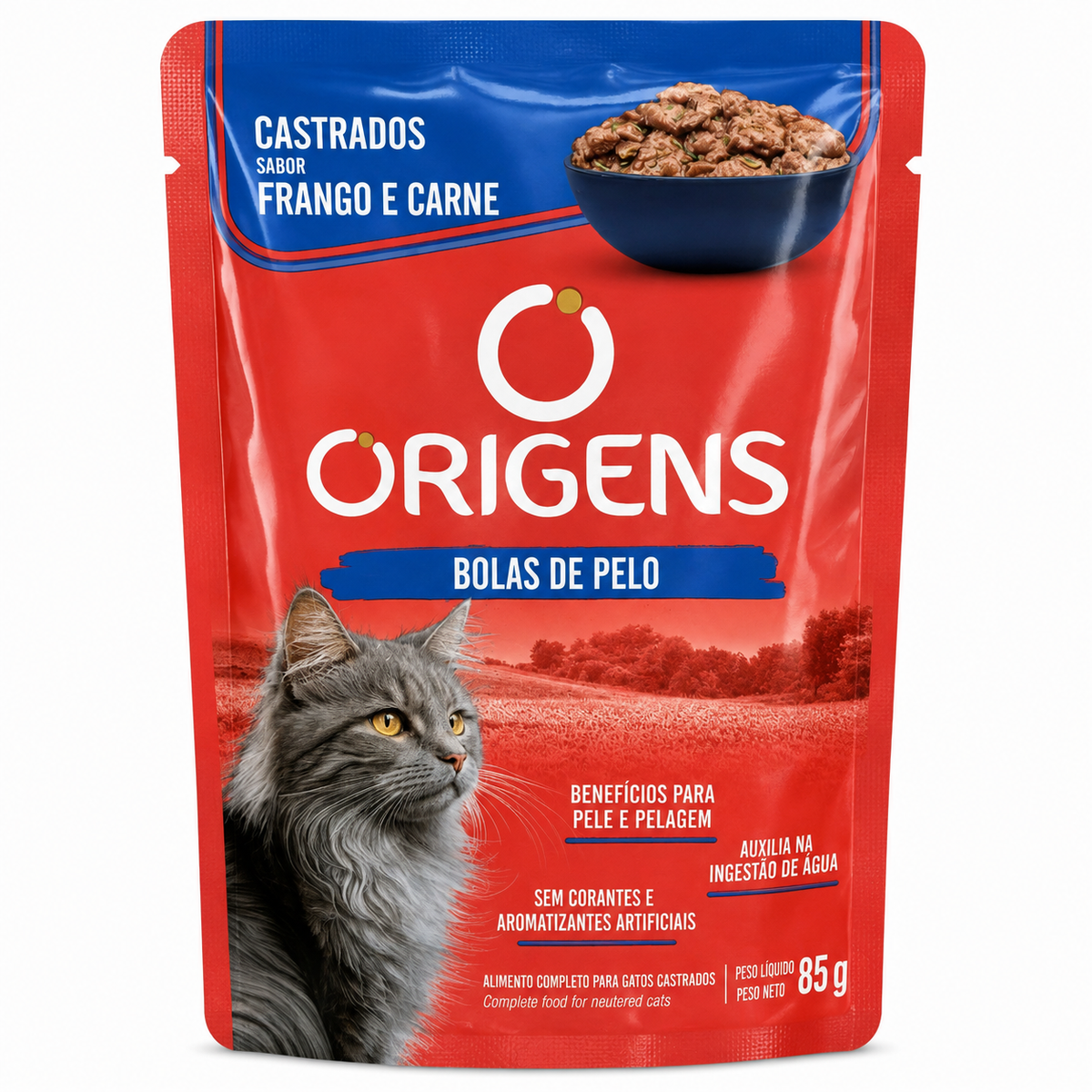 Origens Sachê — Gatos Castrados Sabor Frango e Carne 85g