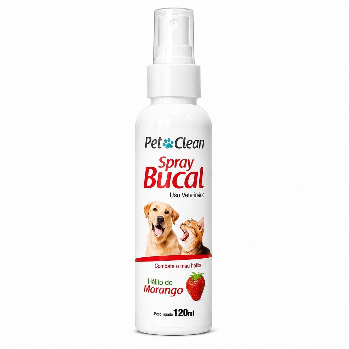 Spray Bucal Pet Clean Morango 120ml