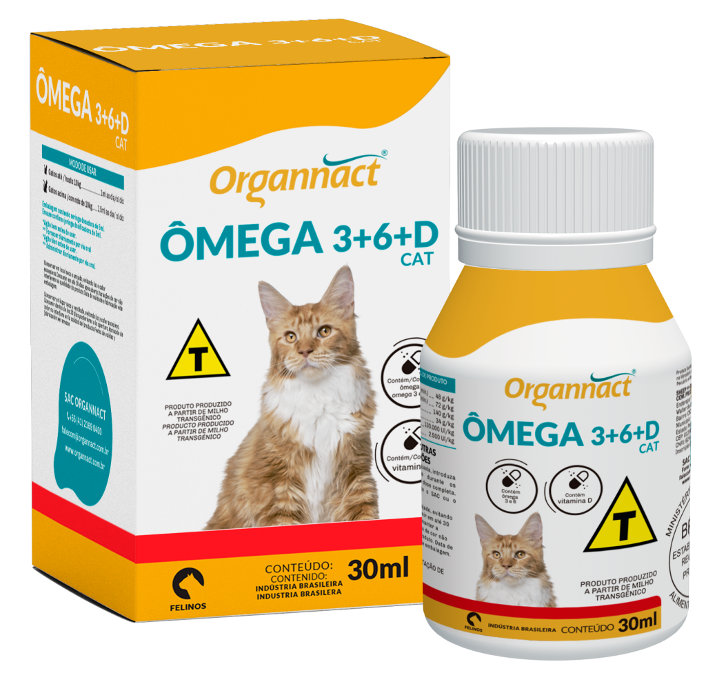 Ômega 3+6+D Cat — Organnact