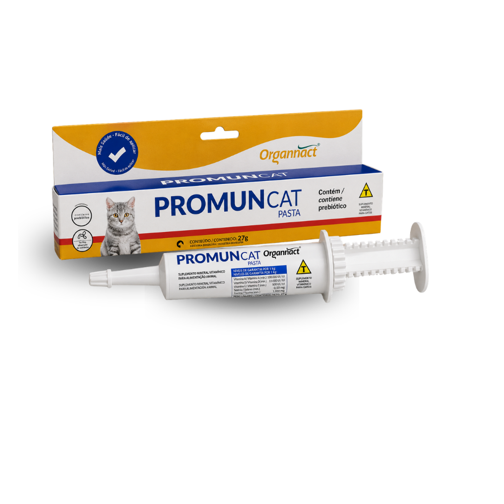 Promun Cat Pasta — Suplemento Imunidade para Gatos — Seringa 27 ml