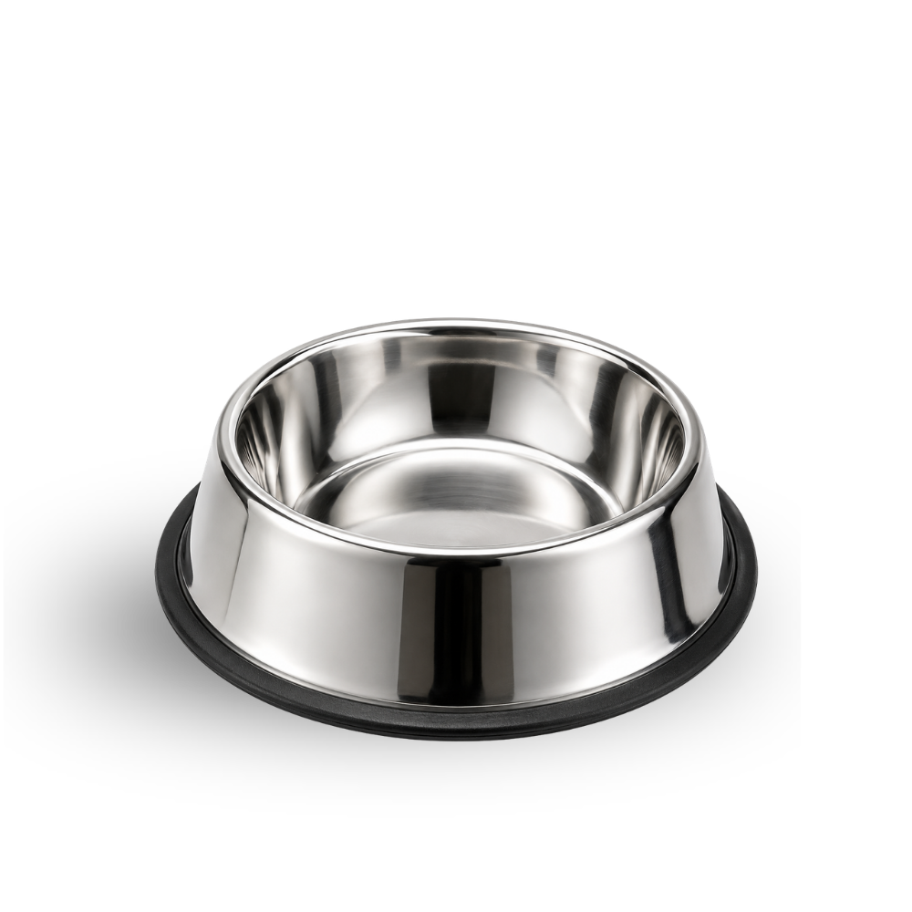 Comedouro Inox para Cães e Gatos — Médio 22cm