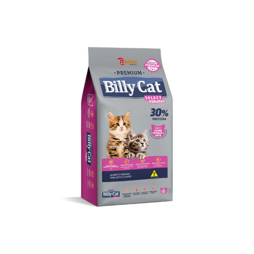 Billy Cat Select Filhotes Premium Gatos Carne Frango e Leite 15kg