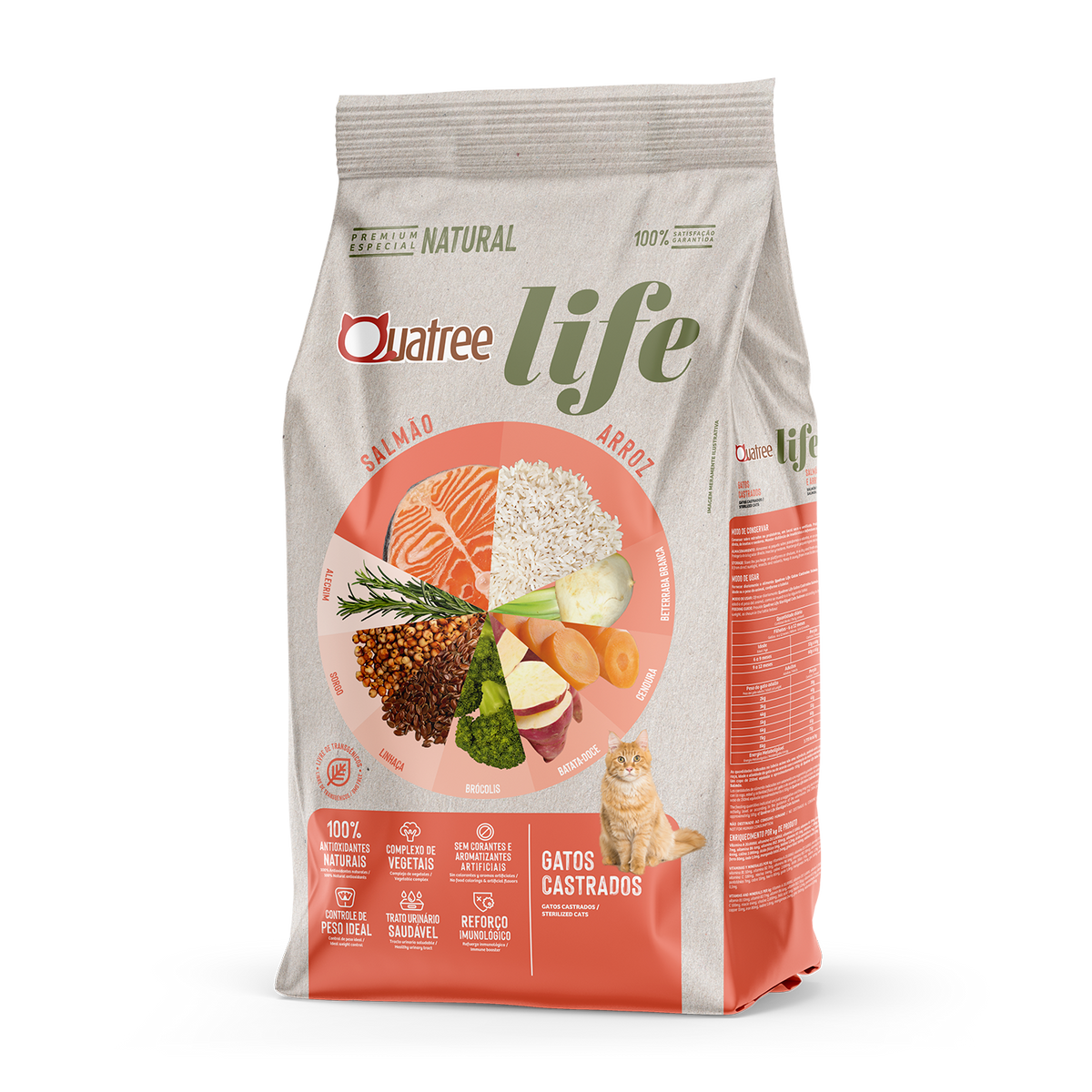 Quatree Life Gatos Castrados — Frango e Arroz