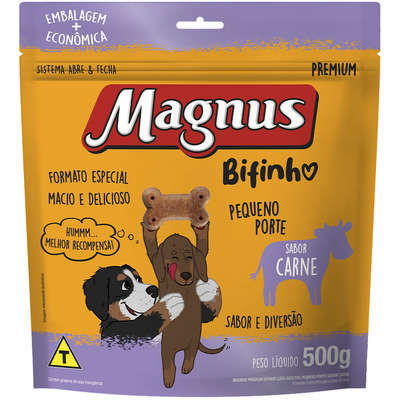 Magnus Bifinho Pequeno Porte Carne 500g
