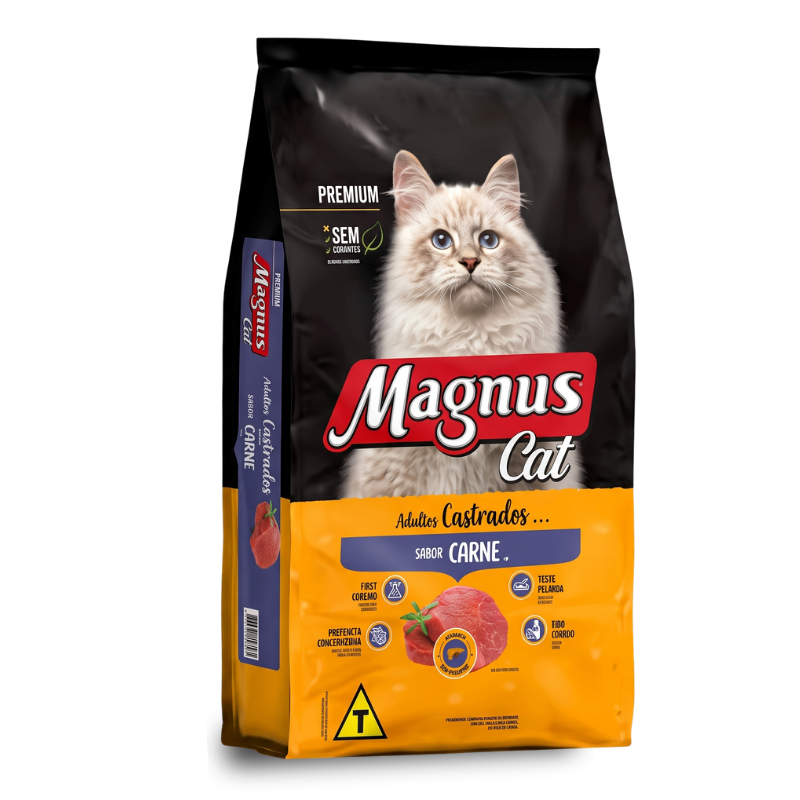 Magnus Cat — Gatos Adultos Castrados Sabor Carne